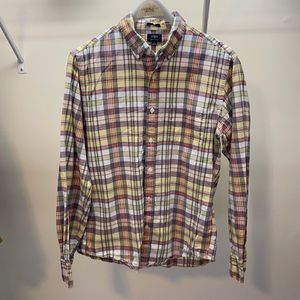J-Crew, Medium, Slim fit, Plaid Dress Shirt,